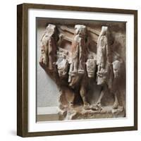 Greek Civilization, Metope Depicting Cattle Raid from Treasury of Sikyon of Delphi-null-Framed Giclee Print