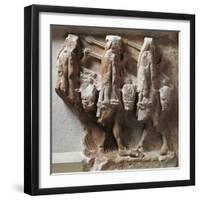 Greek Civilization, Metope Depicting Cattle Raid from Treasury of Sikyon of Delphi-null-Framed Giclee Print