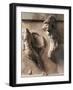 Greek Civilization, Metope of Athenian Treasury at Delphi Relief Depicting Heracles and Cycnus-null-Framed Giclee Print