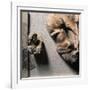 Greek Civilization, Metope of Athenian Treasury at Delphi Relief Depicting Theseus and Bull-null-Framed Giclee Print