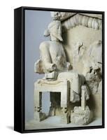 Greek Civilization, Olive-Tree Pediment, Relief Depicting Heracles Being Taken to Olympus-null-Framed Stretched Canvas