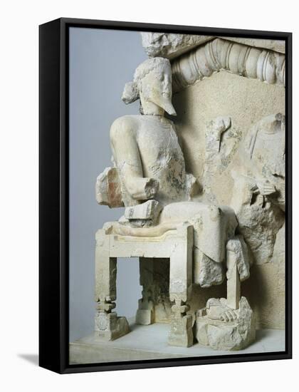 Greek Civilization, Olive-Tree Pediment, Relief Depicting Heracles Being Taken to Olympus-null-Framed Stretched Canvas