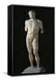 Greek Civilization, Omphalos Apollo Statue, Roman Copy-null-Framed Stretched Canvas