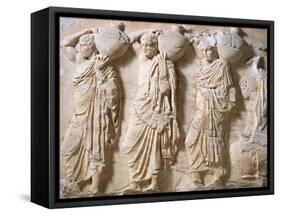 Greek Civilization, Pentelic Marble Frieze of Parthenon-null-Framed Stretched Canvas