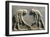 Greek Civilization, Plinth of Kouros Statue, Bas-Relief Depicting Players with Sticks and Ball-null-Framed Giclee Print