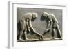 Greek Civilization, Plinth of Kouros Statue, Bas-Relief Depicting Players with Sticks and Ball-null-Framed Giclee Print