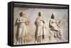 Greek Civilization, Relief Depicting Three Muses-null-Framed Stretched Canvas