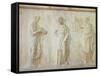 Greek Civilization, Relief Depicting Three Muses-null-Framed Stretched Canvas
