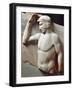 Greek Civilization, Relief Depicting Young Athlete Crowning Himself, from Cape Sounion, Greece-null-Framed Giclee Print