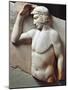 Greek Civilization, Relief Depicting Young Athlete Crowning Himself, from Cape Sounion, Greece-null-Mounted Giclee Print