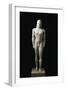 Greek Civilization Statue, Funerary Kouros, 550-540 B.C., from Volomandra, Greece-null-Framed Giclee Print