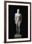 Greek Civilization Statue, Funerary Kouros, 550-540 B.C., from Volomandra, Greece-null-Framed Giclee Print