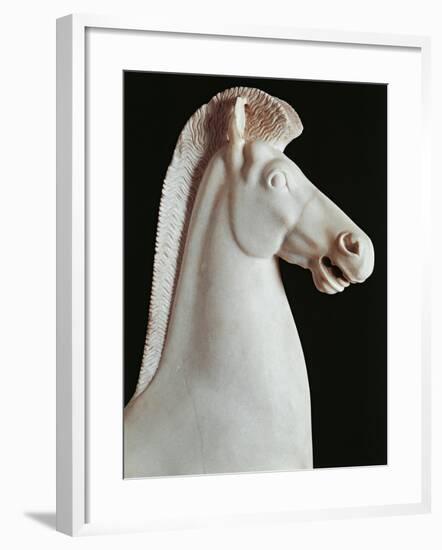 Greek Civilization Statue of Horse, from Athens-null-Framed Giclee Print