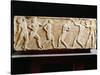 Greek Civilization, Stele Depicting Athletes at Gymnasium, from Kerameikos Necropolis in Athens-null-Stretched Canvas