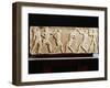 Greek Civilization, Stele Depicting Athletes at Gymnasium, from Kerameikos Necropolis in Athens-null-Framed Giclee Print