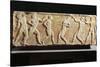 Greek Civilization, Stele Depicting Athletes at Gymnasium, from Kerameikos Necropolis in Athens-null-Stretched Canvas