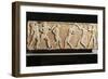 Greek Civilization, Stele Depicting Athletes at Gymnasium, from Kerameikos Necropolis in Athens-null-Framed Giclee Print