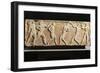 Greek Civilization, Stele Depicting Athletes at Gymnasium, from Kerameikos Necropolis in Athens-null-Framed Giclee Print