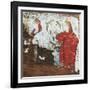 Greek Civilization, Votive Tablet Depicting Group of Women, from Corinth-null-Framed Giclee Print