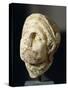 Greek Civilization, Warrior Head from Front of Athena Alea Temple at Tegea-null-Stretched Canvas