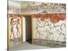 Greek Civilizationes Depicting Antelopes and Young Boxers, from Akrotiri, Thera, Santorini, Greece-null-Stretched Canvas