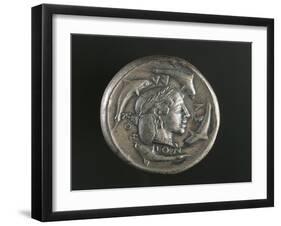 Greek Coin, Silver Decadram from Syracuse Called Demareteion, Recto-null-Framed Giclee Print