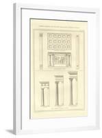 Greek Columns, Decorated Walls and Coffer Ceilings-Richard Brown-Framed Art Print