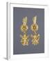 Greek Disk Earrings with Eros Pendants-null-Framed Photographic Print