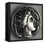 Greek Drachma Depicting Female Portrait Uncovered in Emporium, River Port of Rome-null-Framed Stretched Canvas