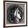 Greek Drachma Depicting Female Portrait Uncovered in Emporium, River Port of Rome-null-Framed Giclee Print