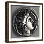 Greek Drachma Depicting Female Portrait Uncovered in Emporium, River Port of Rome-null-Framed Giclee Print