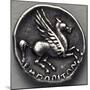Greek Drachma Depicting Winged Horse Uncovered in Emporium, River Port of Rome, Verso, Greek Coins-null-Mounted Giclee Print