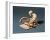 Greek Fictile Figurine of Carpenter at Work, from Boeotia, Greece, 5th Century B.C.-null-Framed Giclee Print