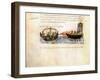 Greek Fire. Miniature from the Madrid Skylitzes, 11th-12th Century-null-Framed Giclee Print