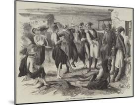 Greek Fishermen Dancing the Romaika-null-Mounted Giclee Print