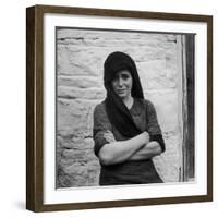 Greek Girl Still Weeping, Four Months After the Germans Killed Her Mother in a Massacre-Dmitri Kessel-Framed Photographic Print