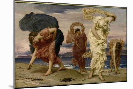 Greek Girls Picking up Pebbles by the Sea-Frederick Leighton-Mounted Giclee Print