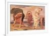 Greek Girls Picking Up Pebbles by the Sea-Frederick Leighton-Framed Premium Giclee Print