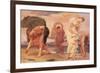 Greek Girls Picking Up Pebbles by the Sea-Frederick Leighton-Framed Premium Giclee Print