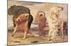 Greek Girls Picking up Pebbles-Frederic Leighton-Mounted Art Print