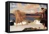 Greek Girls Playing Ball-Frederick Leighton-Framed Stretched Canvas