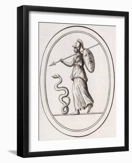 Greek Goddess of Wisdom, Patron of Athens, Adopted by the Romans as Minerva-null-Framed Art Print