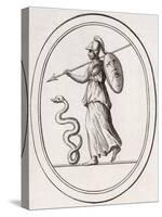 Greek Goddess of Wisdom, Patron of Athens, Adopted by the Romans as Minerva-null-Stretched Canvas