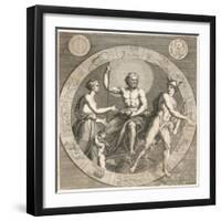 Greek Gods: Aphrodite, Cupid, Zeus and Hermes-null-Framed Photographic Print