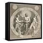 Greek Gods: Aphrodite, Cupid, Zeus and Hermes-null-Framed Stretched Canvas