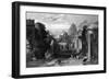 Greek Harbour-null-Framed Art Print