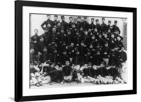 Greek Infantry Officers Photograph - Greece-Lantern Press-Framed Art Print