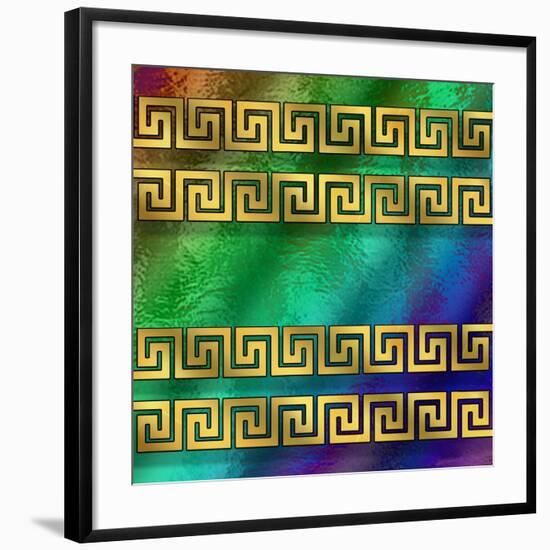 Greek Key 2-Art Deco Designs-Framed Giclee Print