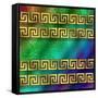 Greek Key 2-Art Deco Designs-Framed Stretched Canvas