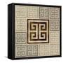 Greek Key III-Ellie Roberts-Framed Stretched Canvas